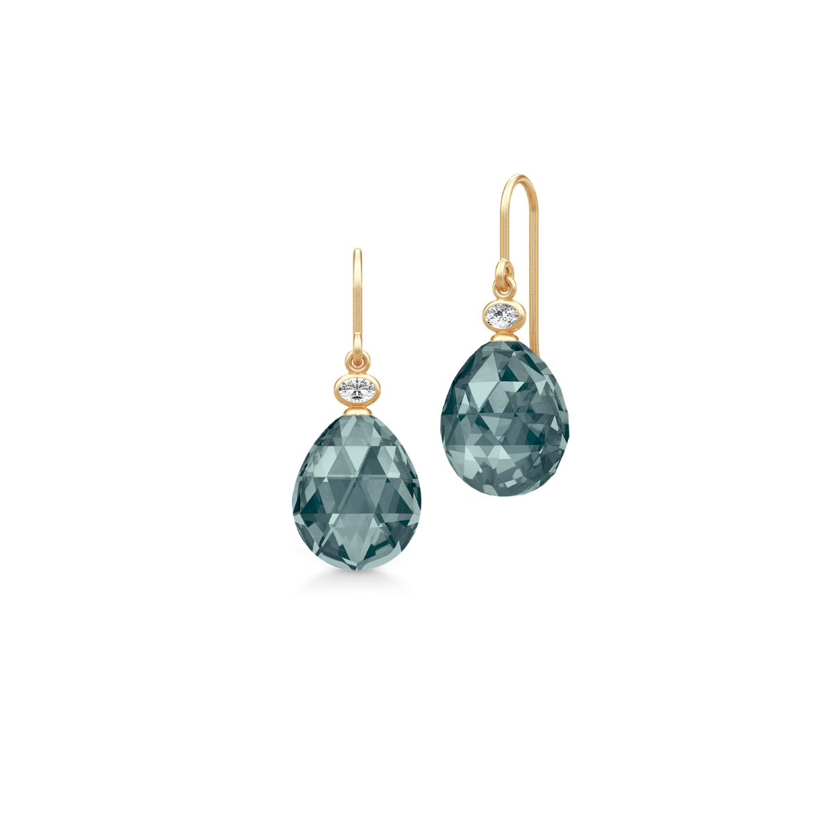OFELIA Ørehængere Midnight Blue Crystal