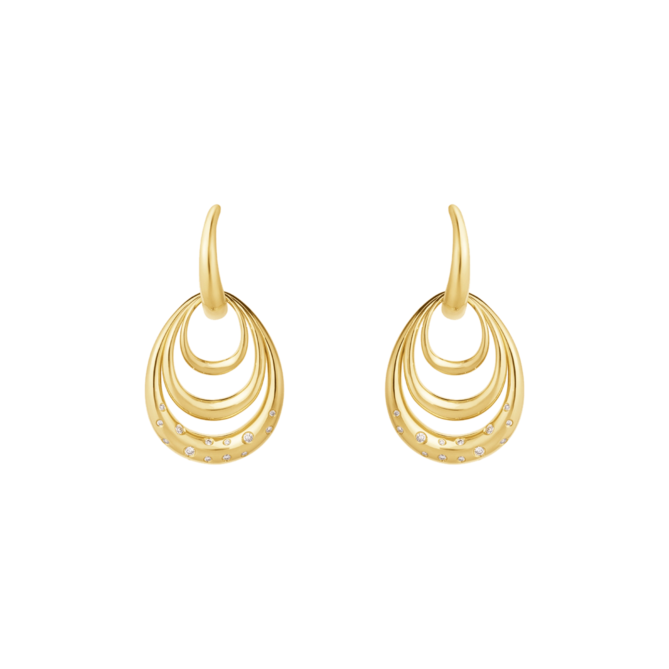 OFFSPRING ØRERINGE 18K GULD 0.08CT