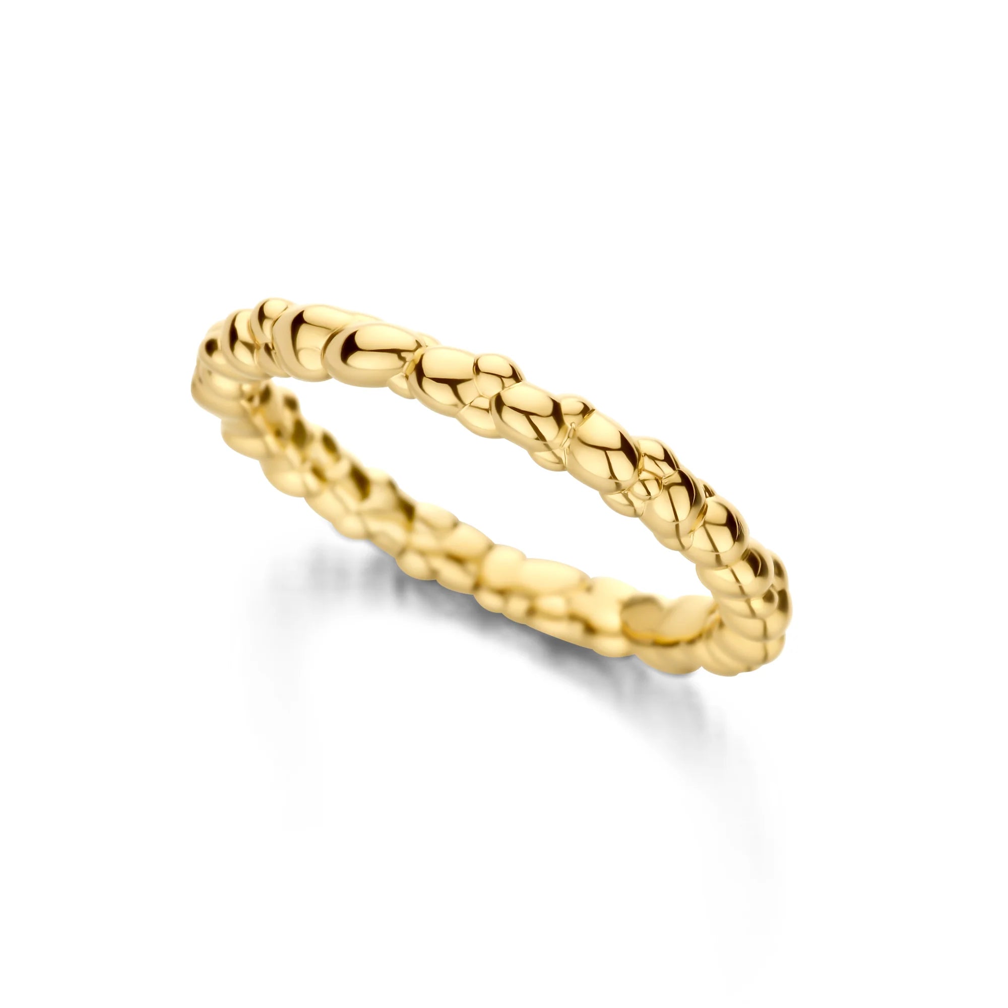 Pebbles Ring Forgyldt Sølv