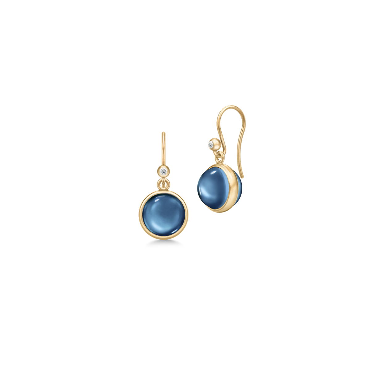 PRIME Ørehængere Sapphire Blue Crystal
