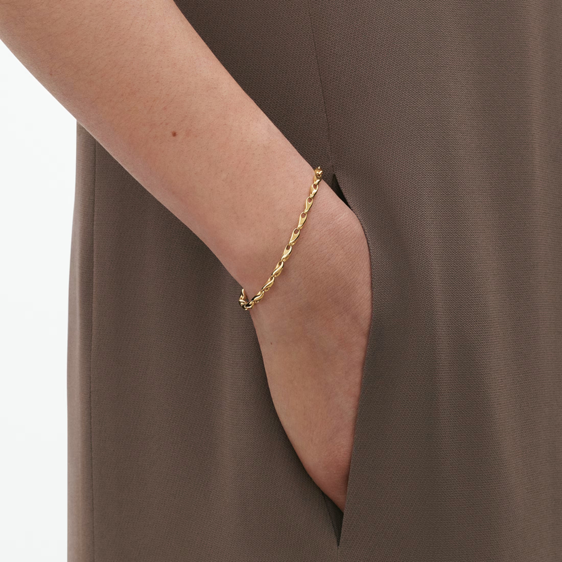 Reflect Extra Slim Armlænke 18K Guld