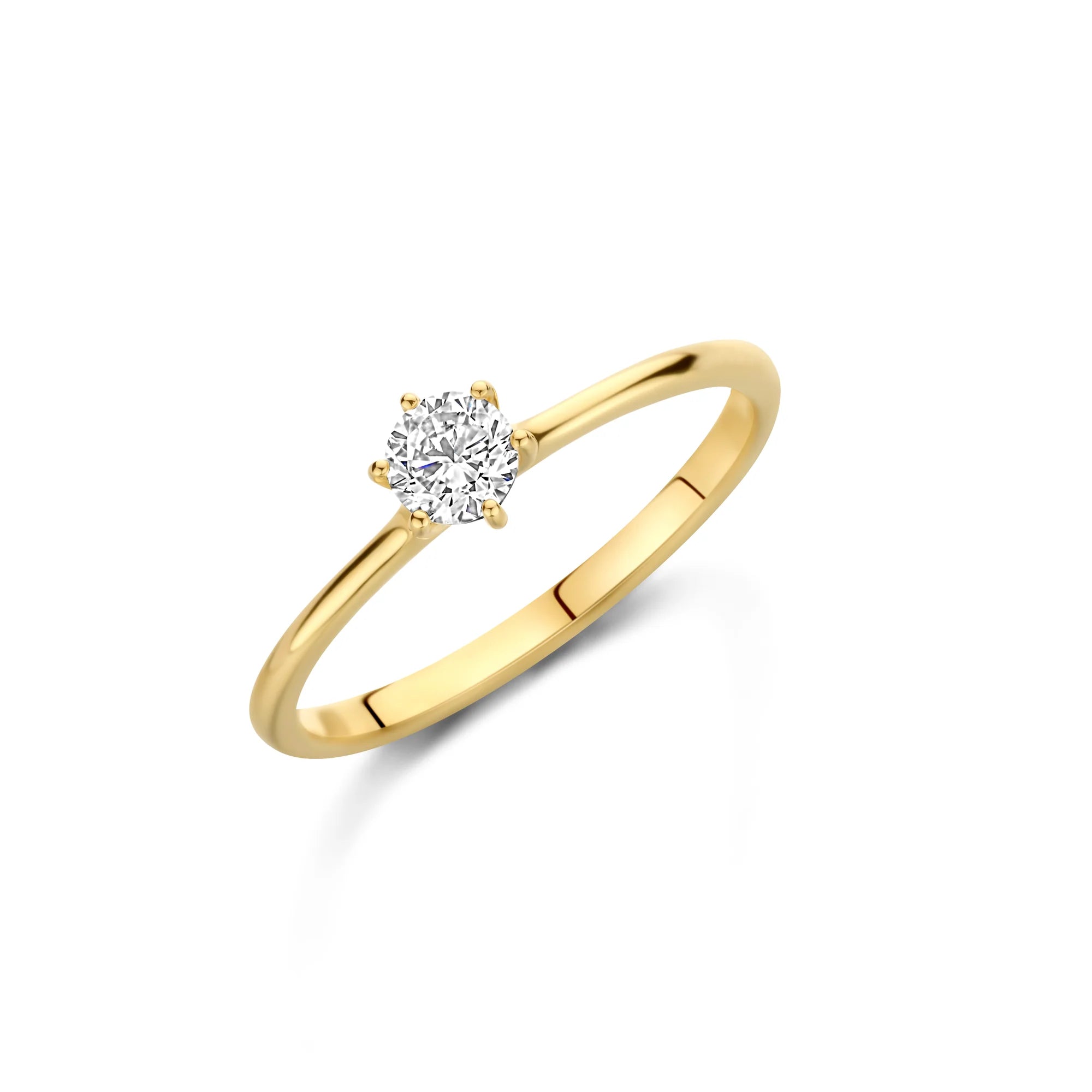 Selina Ring Forgyldt Sølv Zirkonia