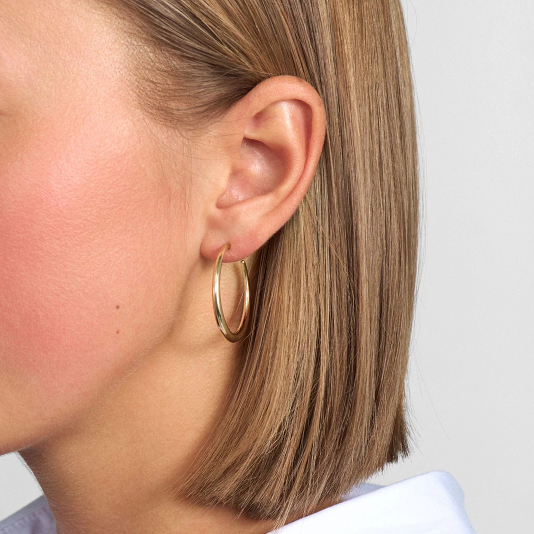 Silvia Hoops 8K Guld 30mm