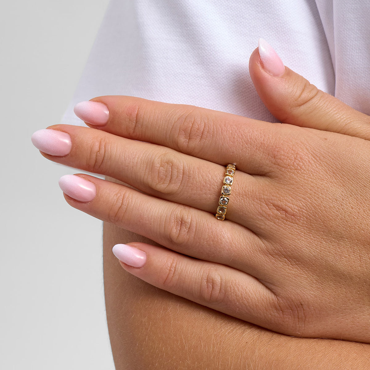 Small Elera Ring Forgyldt Sølv