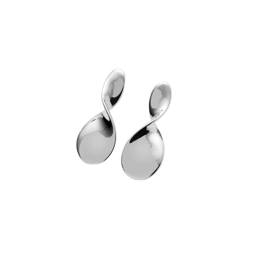 Small La Pausa Earrings Forsølvet Messing – fra Pernille Corydon | Dirks Jewellery