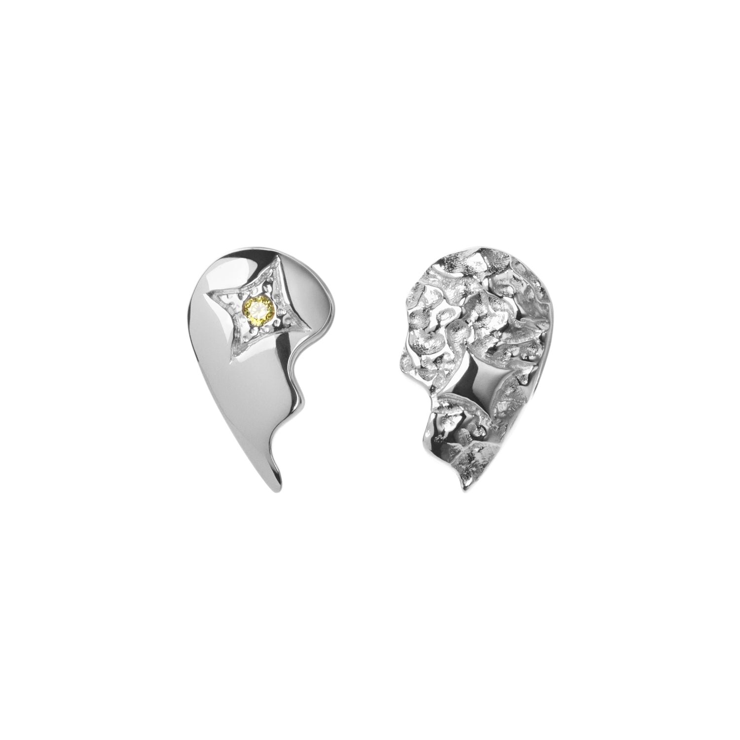 Sparkly BFF Stud Earrings - Silver – fra Camille Brinch | Dirks Jewellery