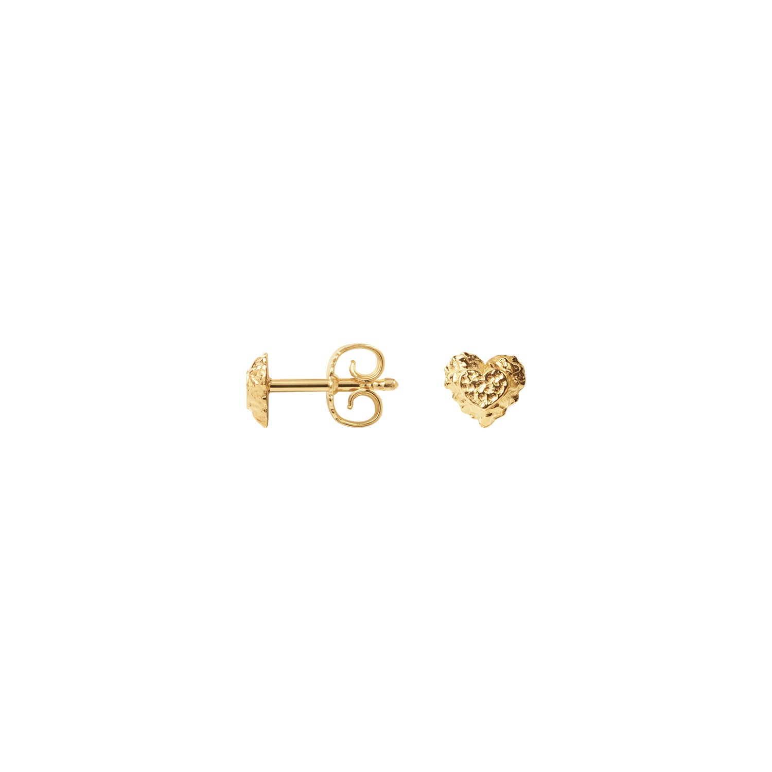 Sparkly Heart Stud Earrings – fra Camille Brinch | Dirks Jewellery