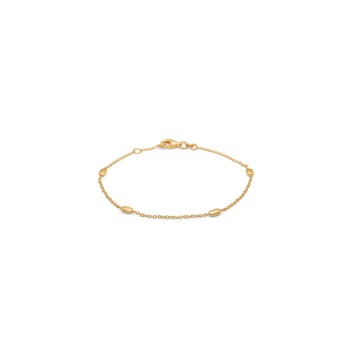 Sqaure Armlænke 14K Guld