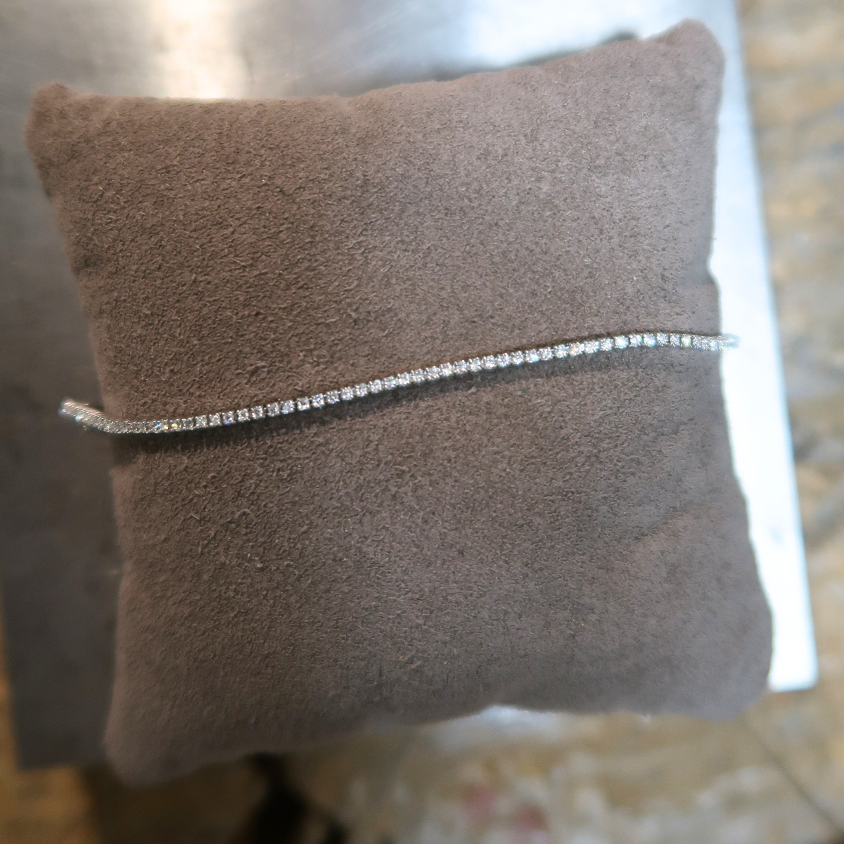 Tennisarmbånd 14K Hvidguld