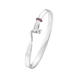 Torun Armring Sølv Pink Safir
