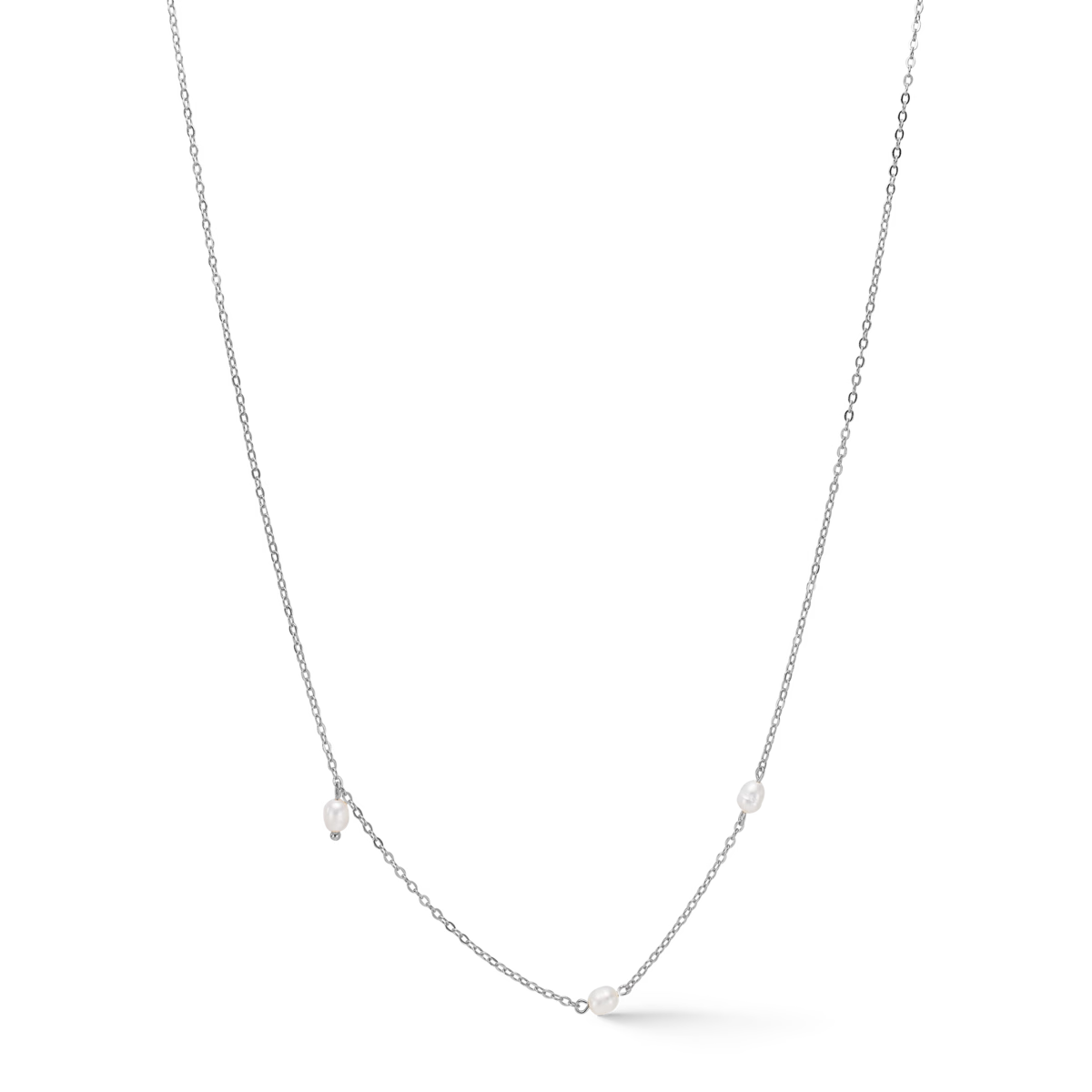 Trace Pearl Halskæde Sølv