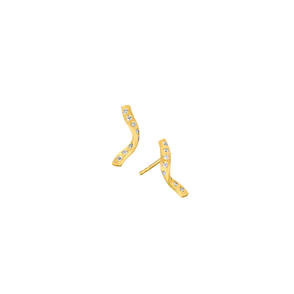 Vega Curl Ørestikker 18K Guld