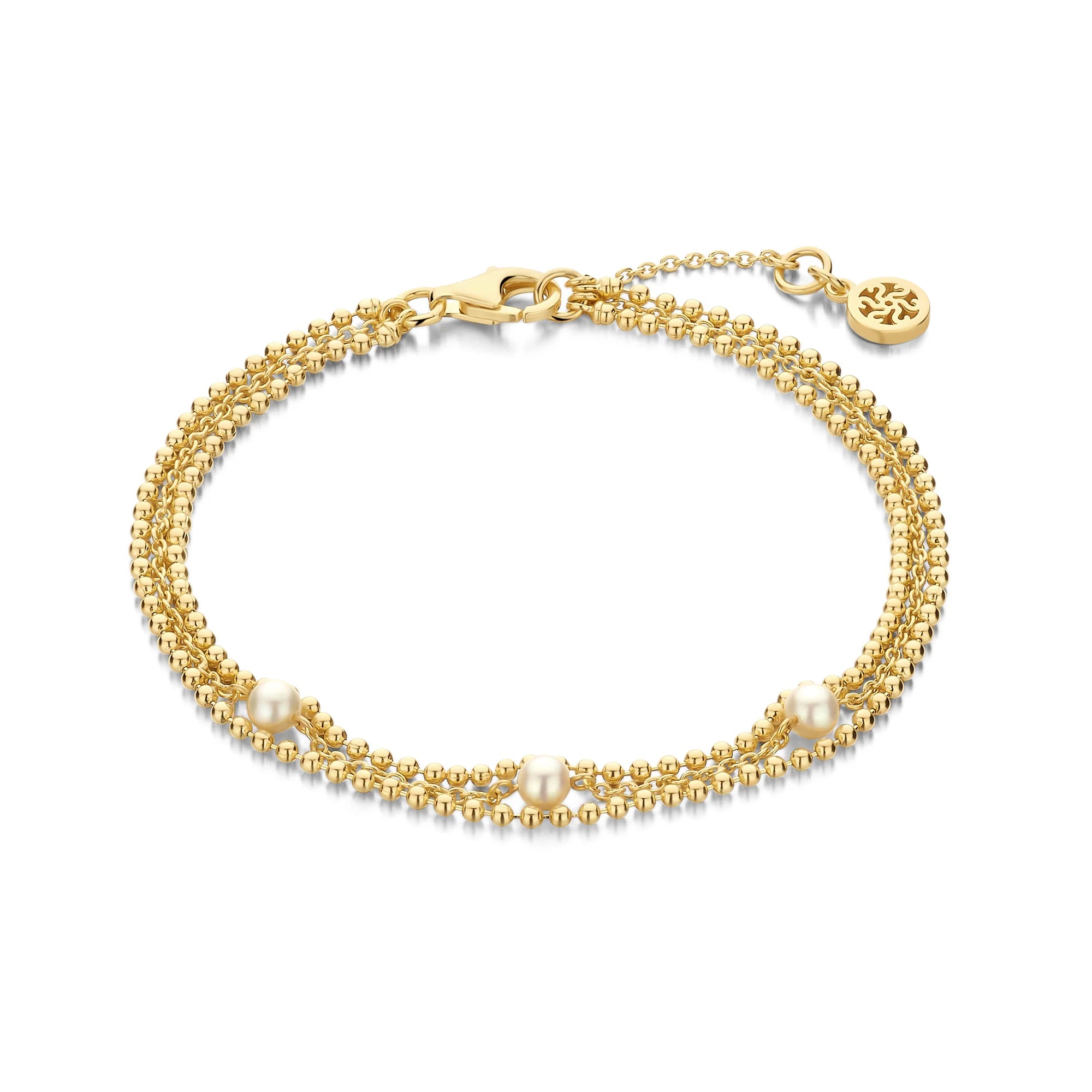 Venus Armlænke Forgyldt Sølv Perler