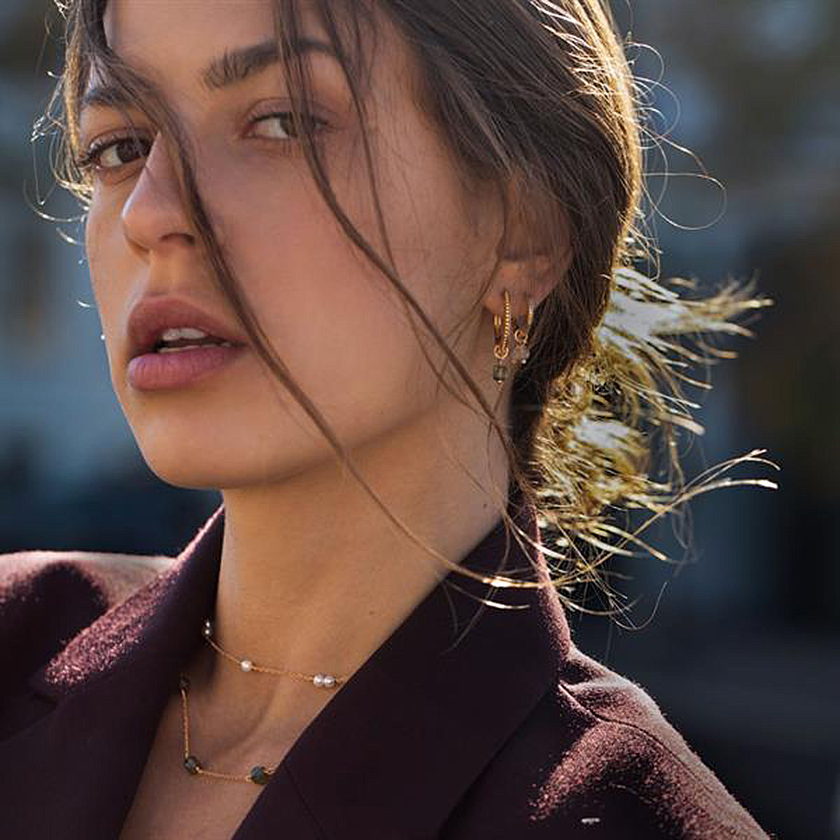 Carré Hoops Forgyldt Sølv 1,5cm – fra Carré Copenhagen | Dirks Jewellery