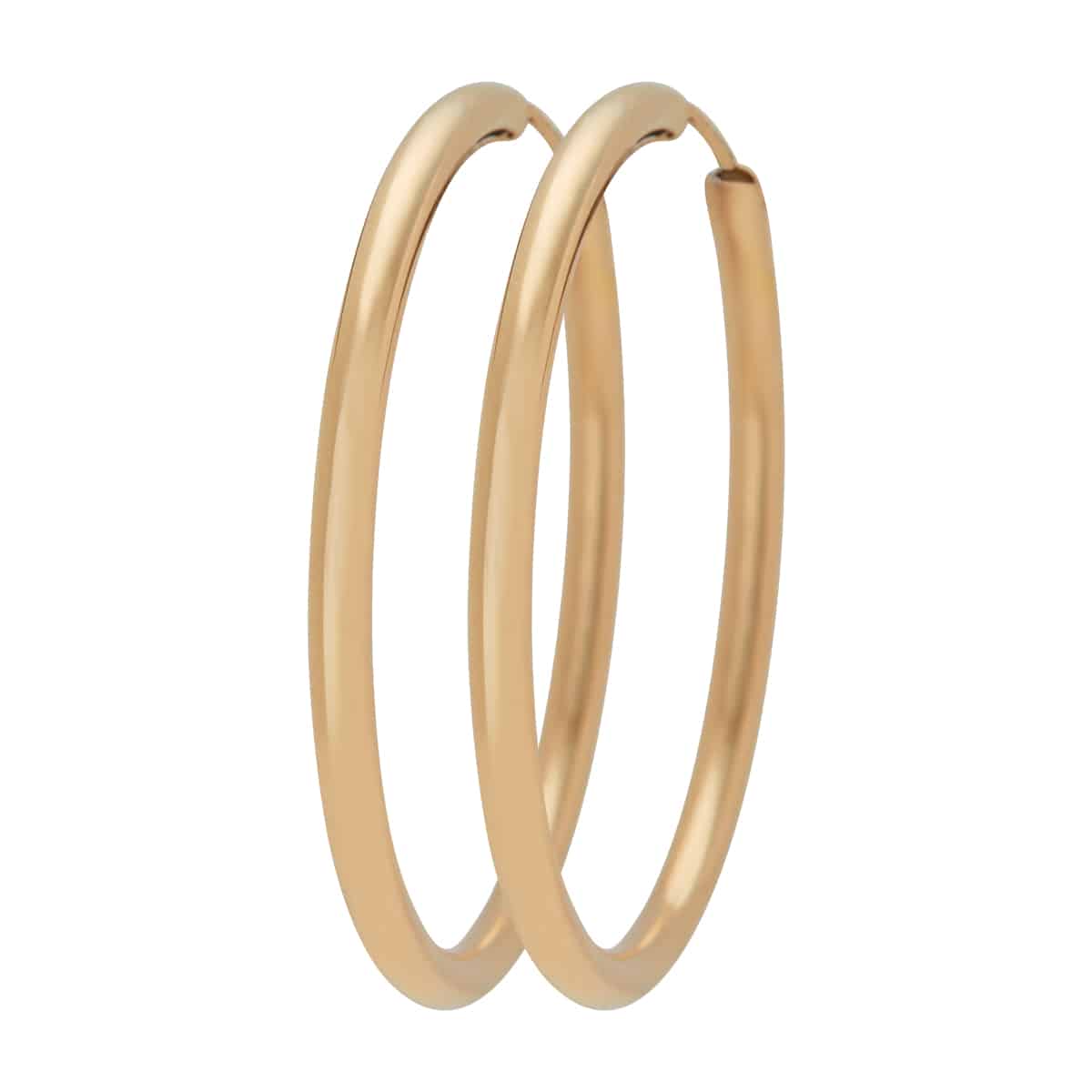 Hoops 14K Guld 40mm – Ægte håndværk fra Dirks Jewellery