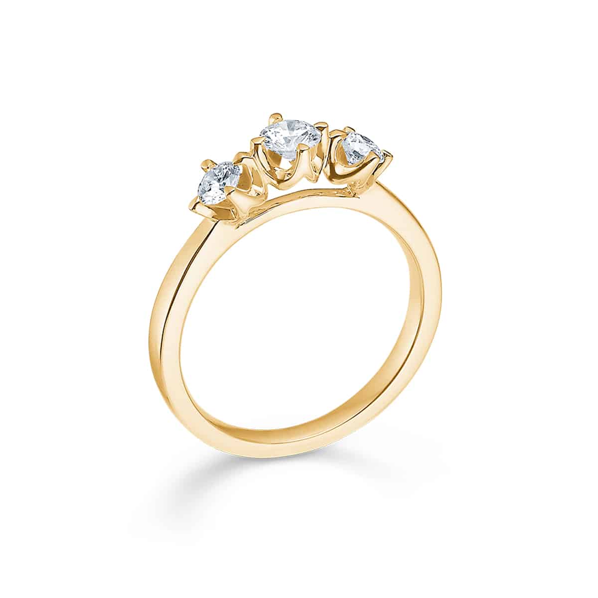 Crown Trinity guldring 14k 0,56ct wsi – fra Mads.Z | Dirks Jewellery