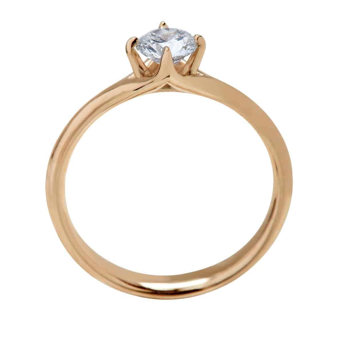 Cuddle Ring, 14K guld m. brillant – Ægte håndværk fra Dirks Jewellery