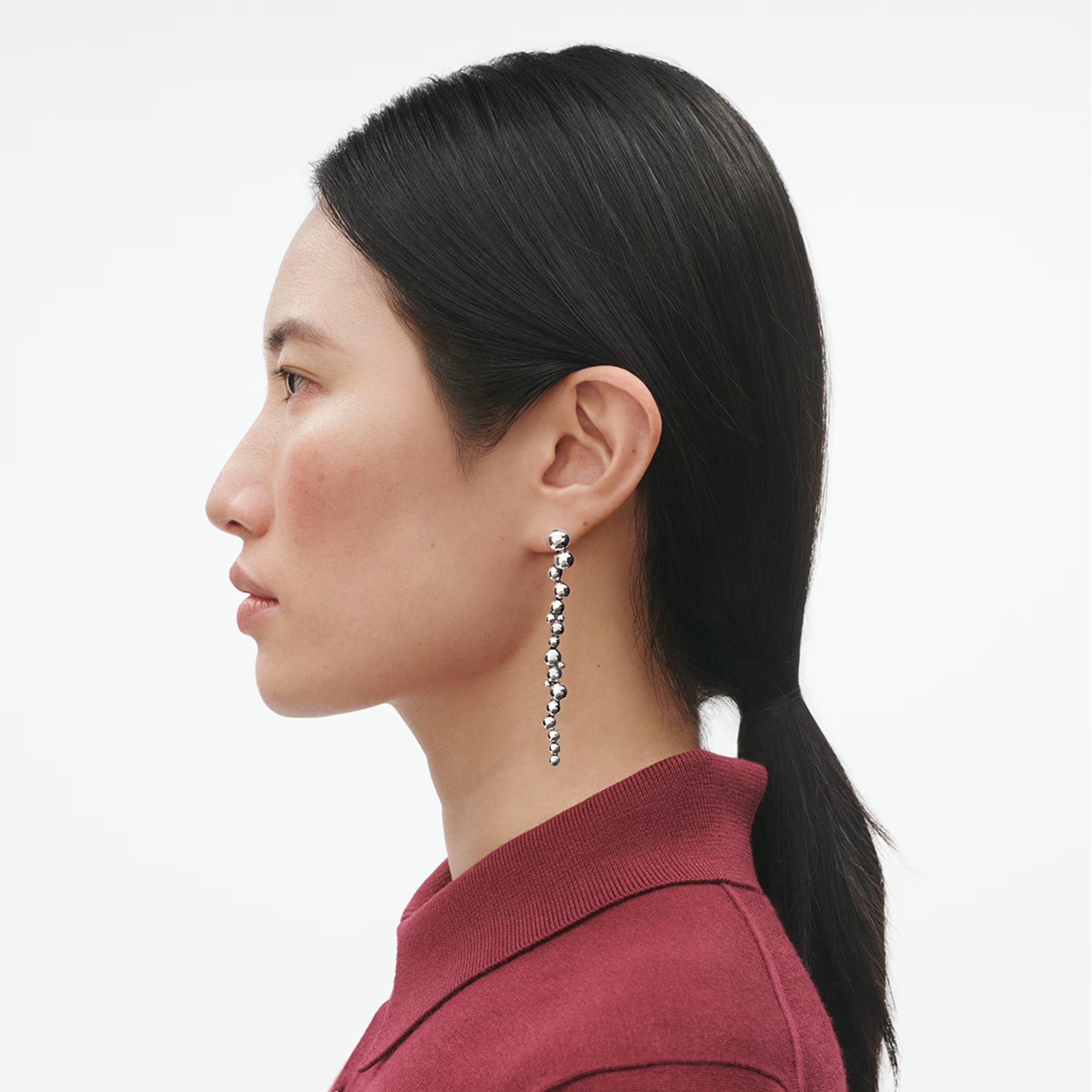 Grape, lang sølvørering – fra Georg Jensen | Dirks Jewellery