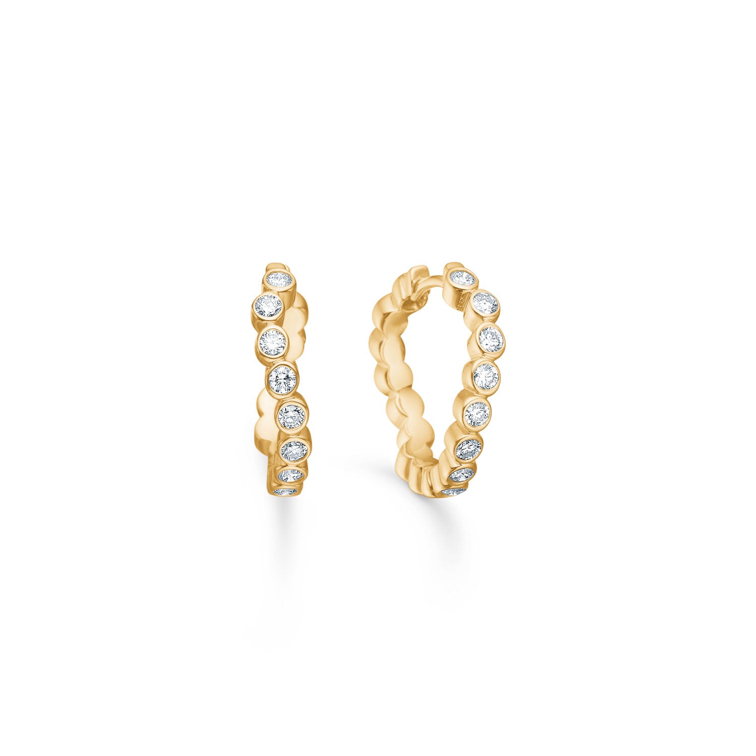 Isabel, 9K Hoops m. laboratorie-fremstillede diamanter – fra Dirks Jewellery | Dirks Jewellery