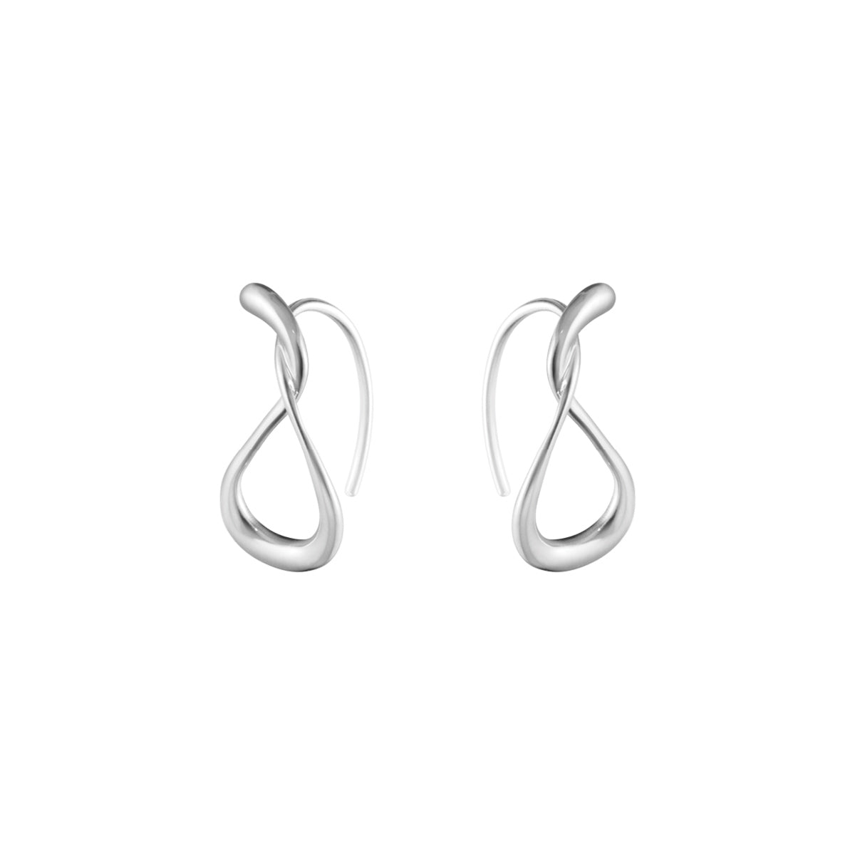 Mercy Small Earhoop Sølv – Hoop Earrings fra Georg Jensen | Dirks Jewellery