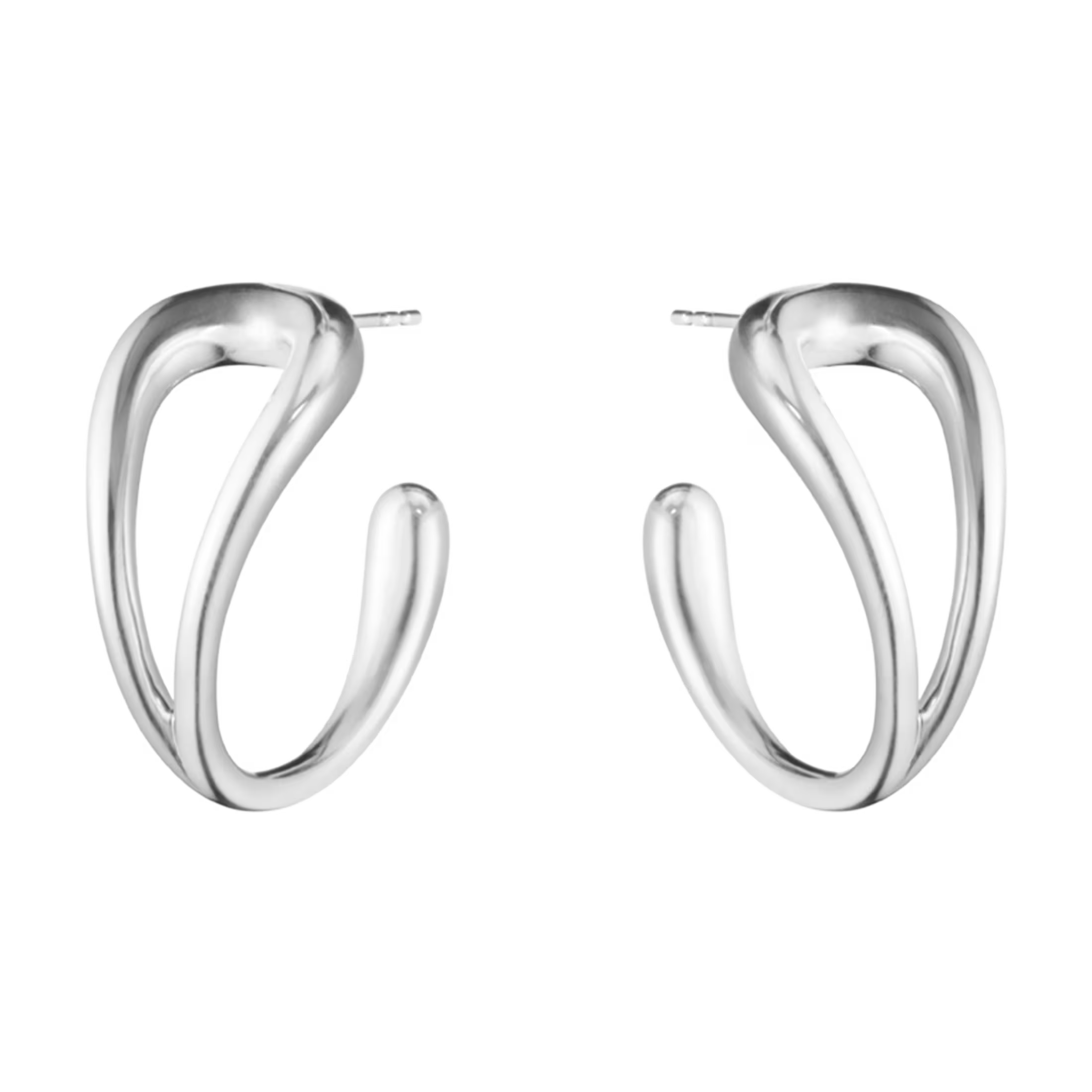 Mercy Swirl Hoops Sølv