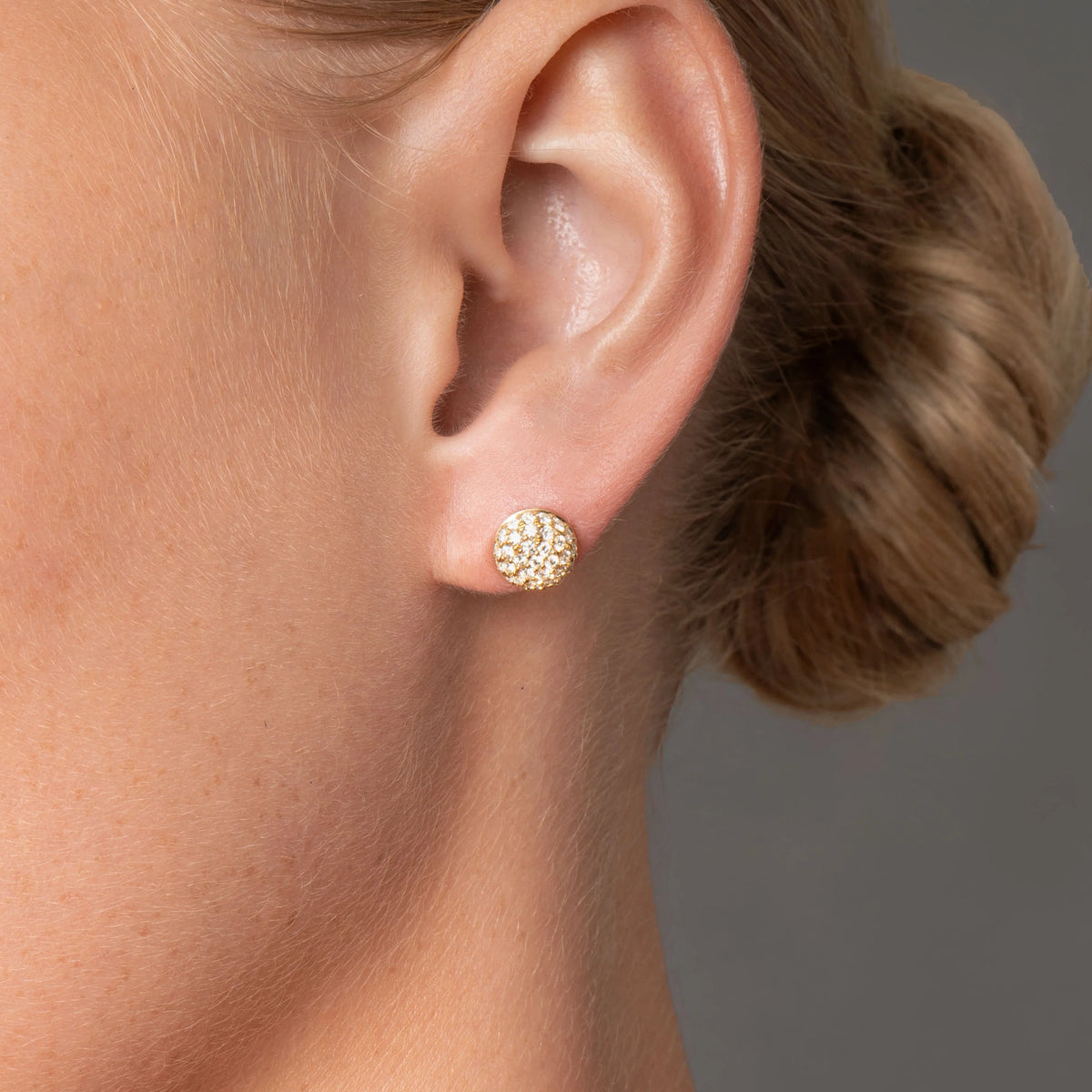 Mushroom Beam Mellem Ørestikker 18K guld