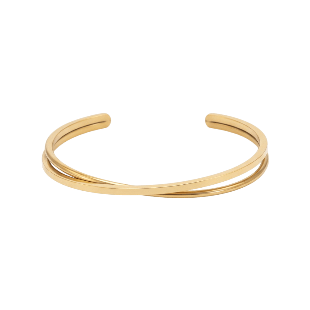 Olympia Bangle Forgyldt Stål