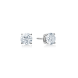 Solitaire Ørestikker 14K Hvidguld 4ct. – Ægte håndværk fra Dirks Jewellery