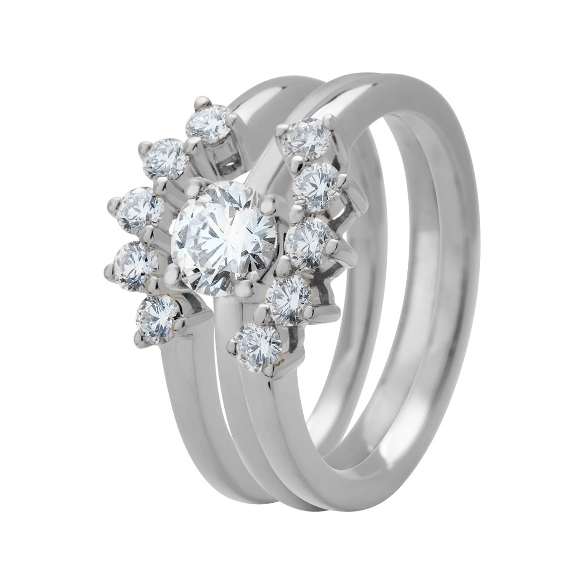 Palm Heart, 18K hvidguldsring m. brillanter – No discount fra Dirks Jewellery | Dirks Jewellery