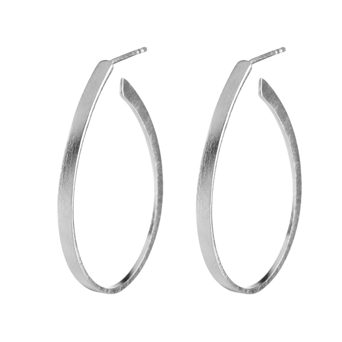 Oval Creol Ørestikker Sølv – fra Dirks Jewellery | Dirks Jewellery