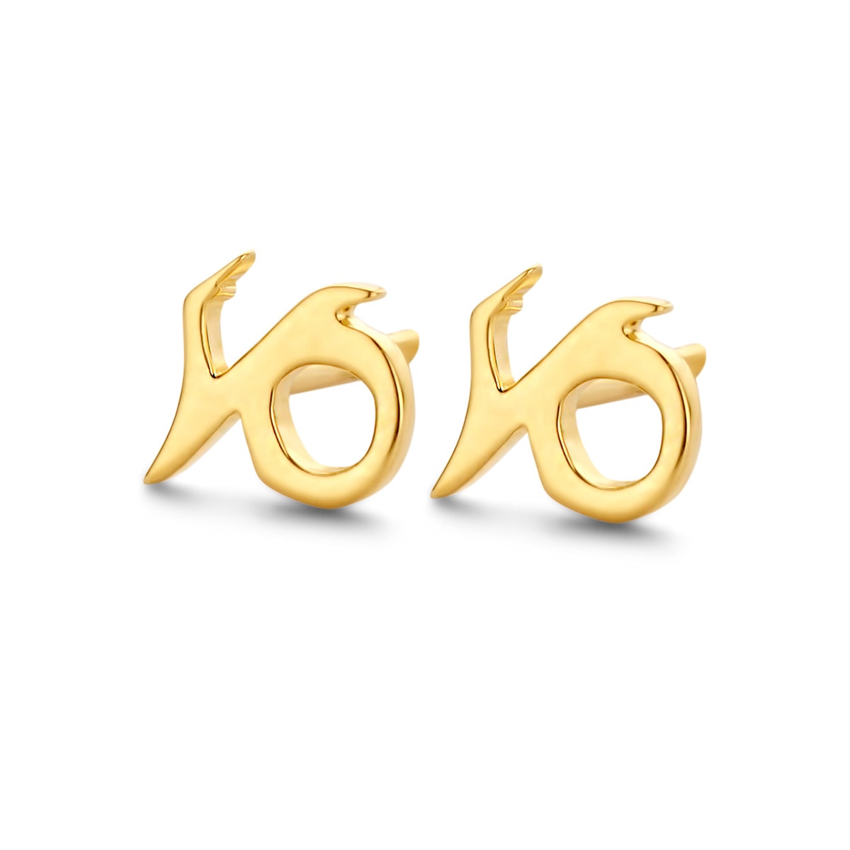 Capricorn ørestikker, forg – fra Spirit Icons | Dirks Jewellery