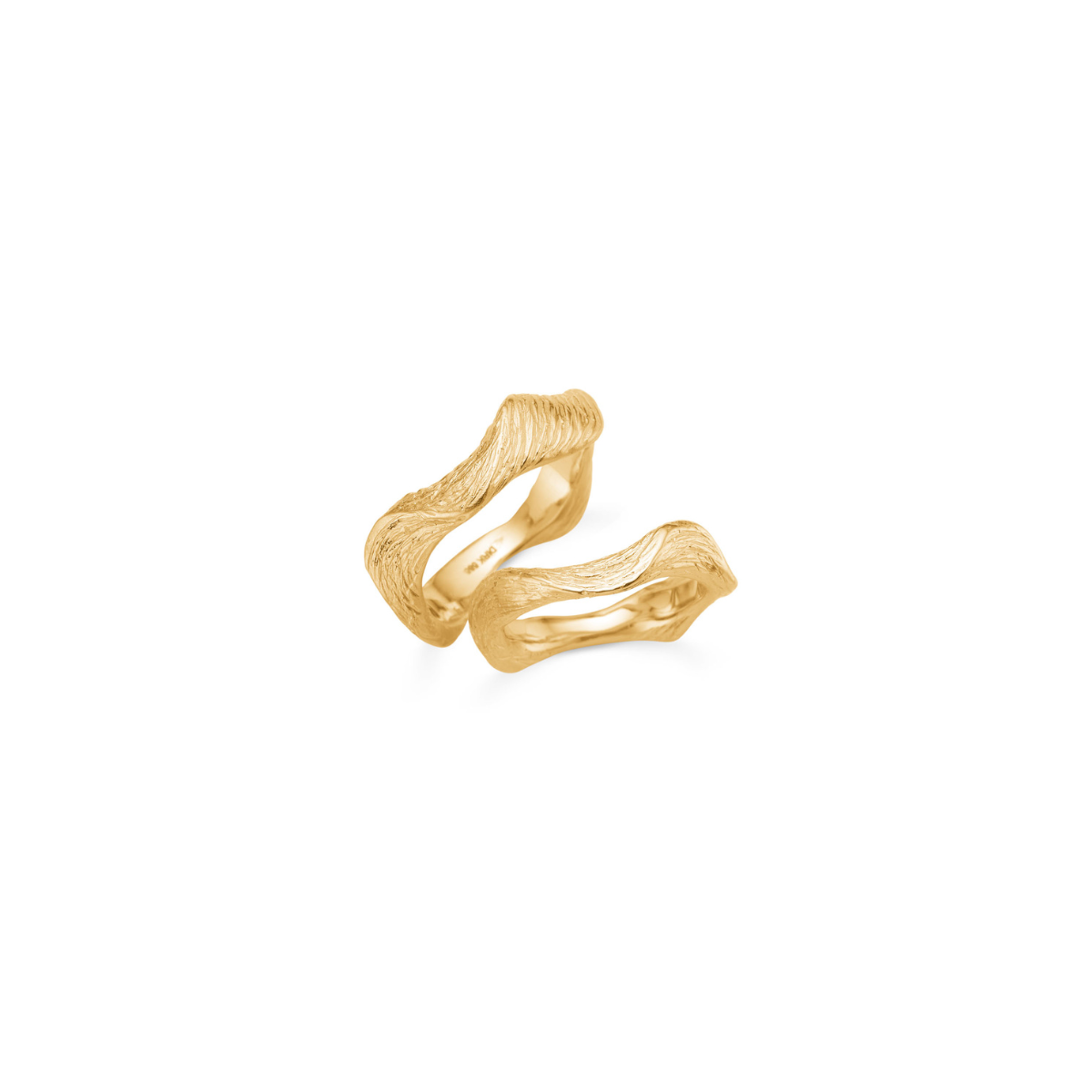 Sculpture Vielsesringe 14K guld