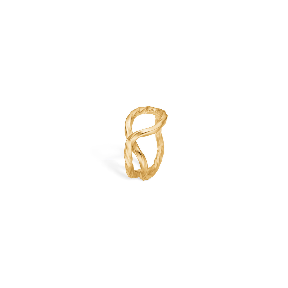 Sigrun twist ring 14K guld