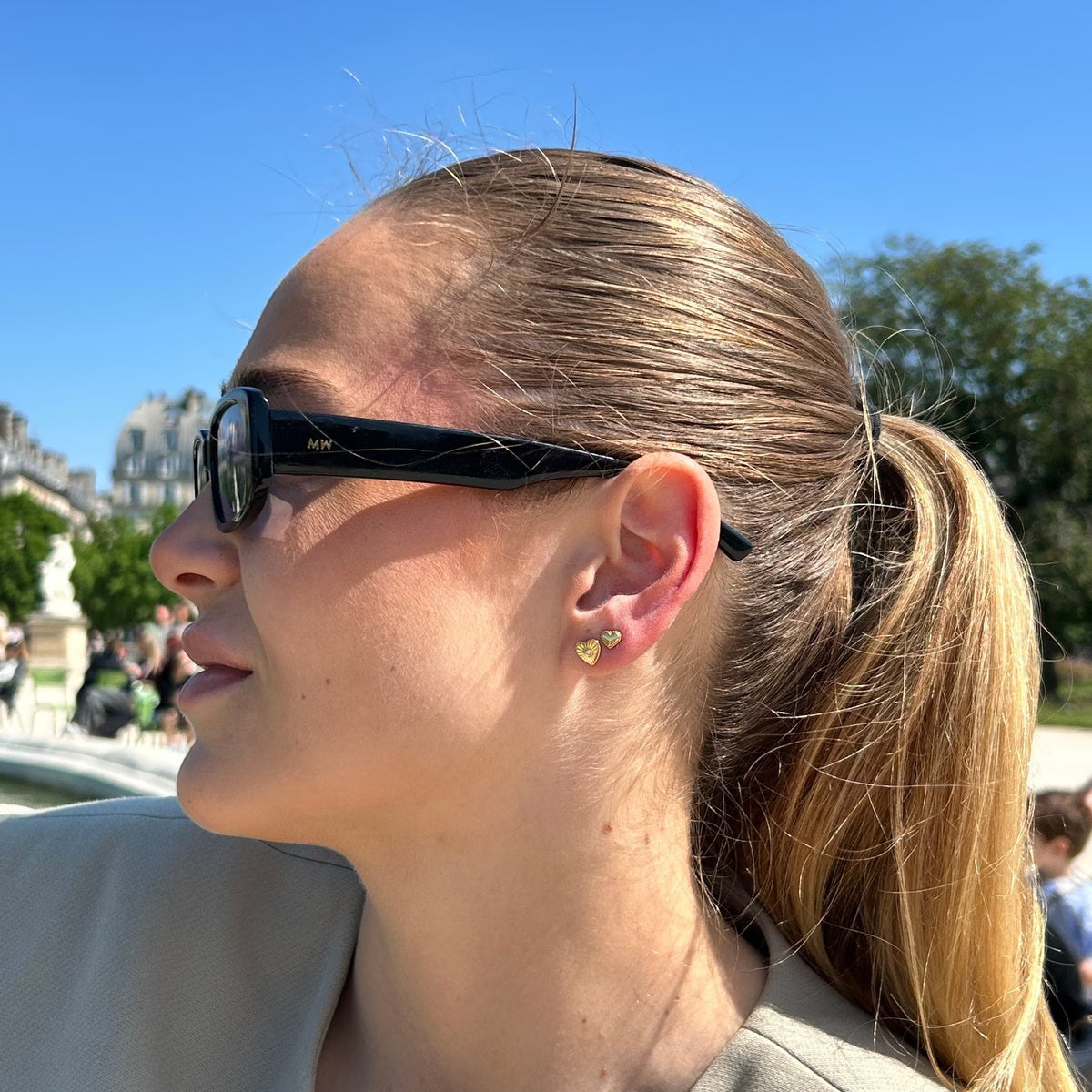 Small Heart forg ørestik – fra Studio.Z | Dirks Jewellery