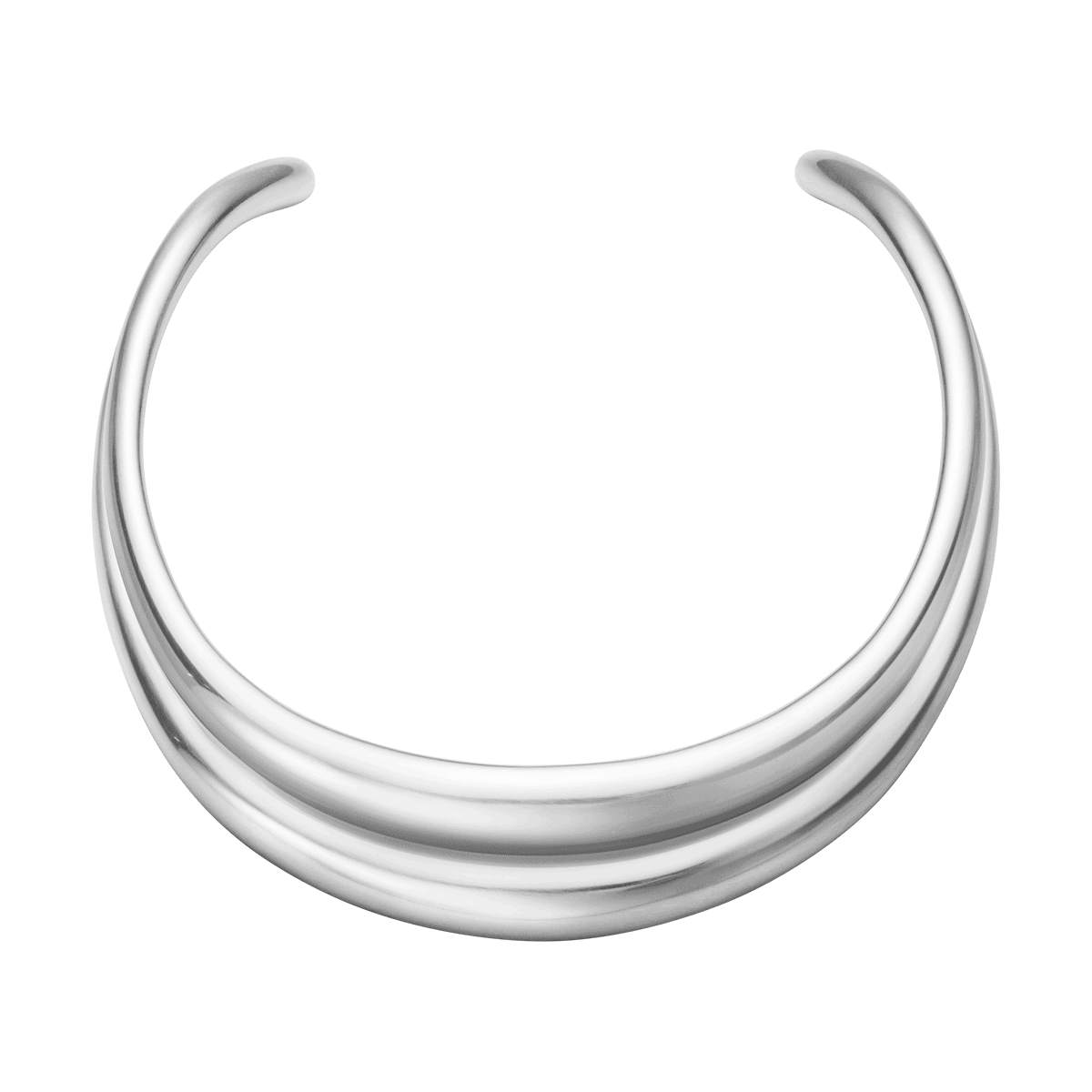 #2 - Curve Halsring Sølv