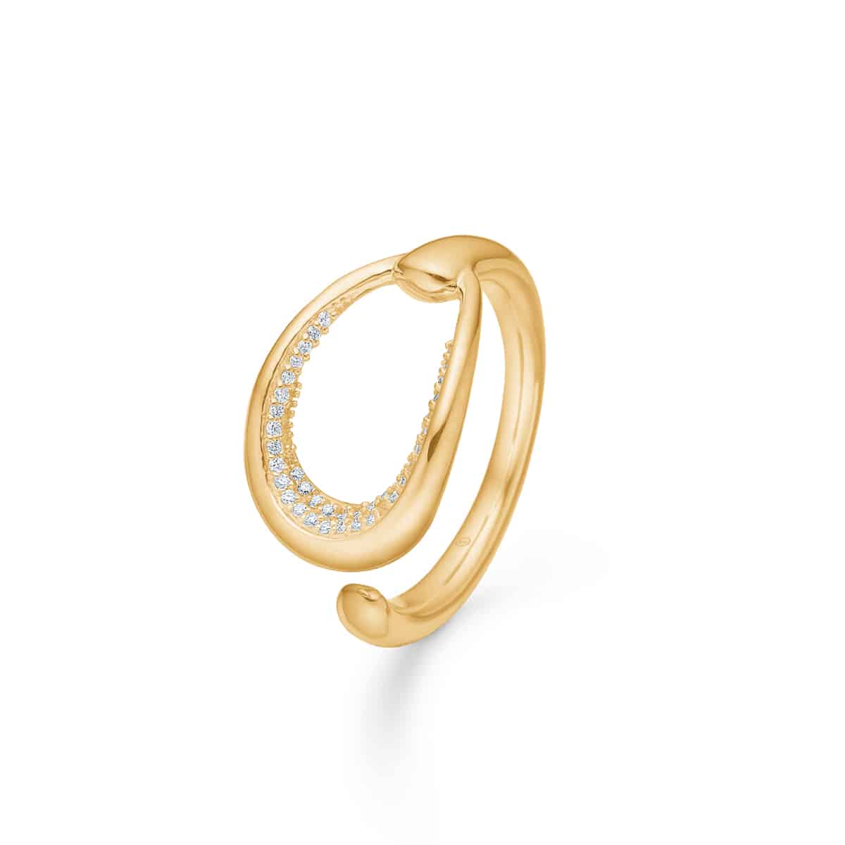 Se Diamond Ellipse Ring 14K Guld hos Dirks Jewellery