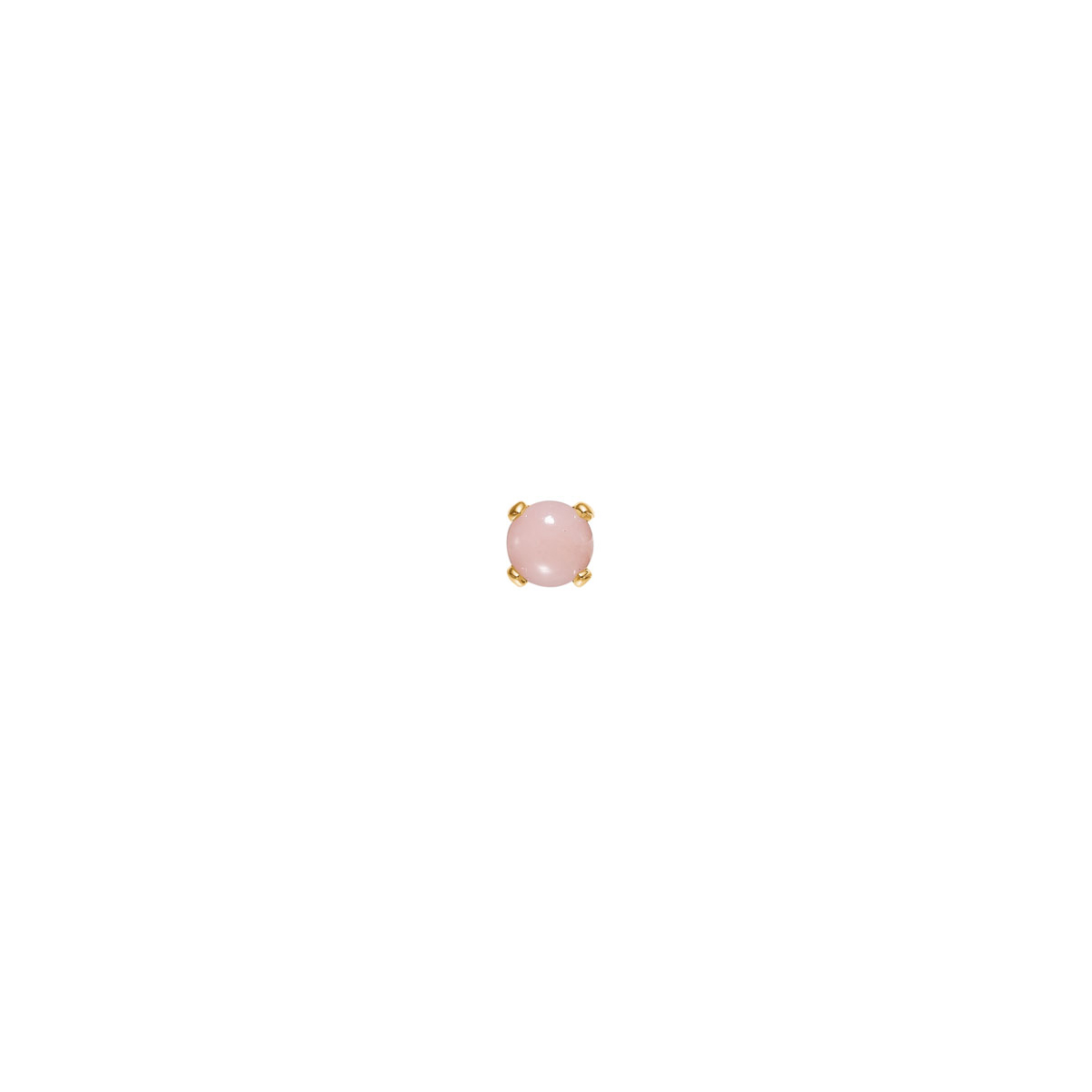 Se Carré Ørestik 10K Guld Pink Opal hos Dirks Jewellery